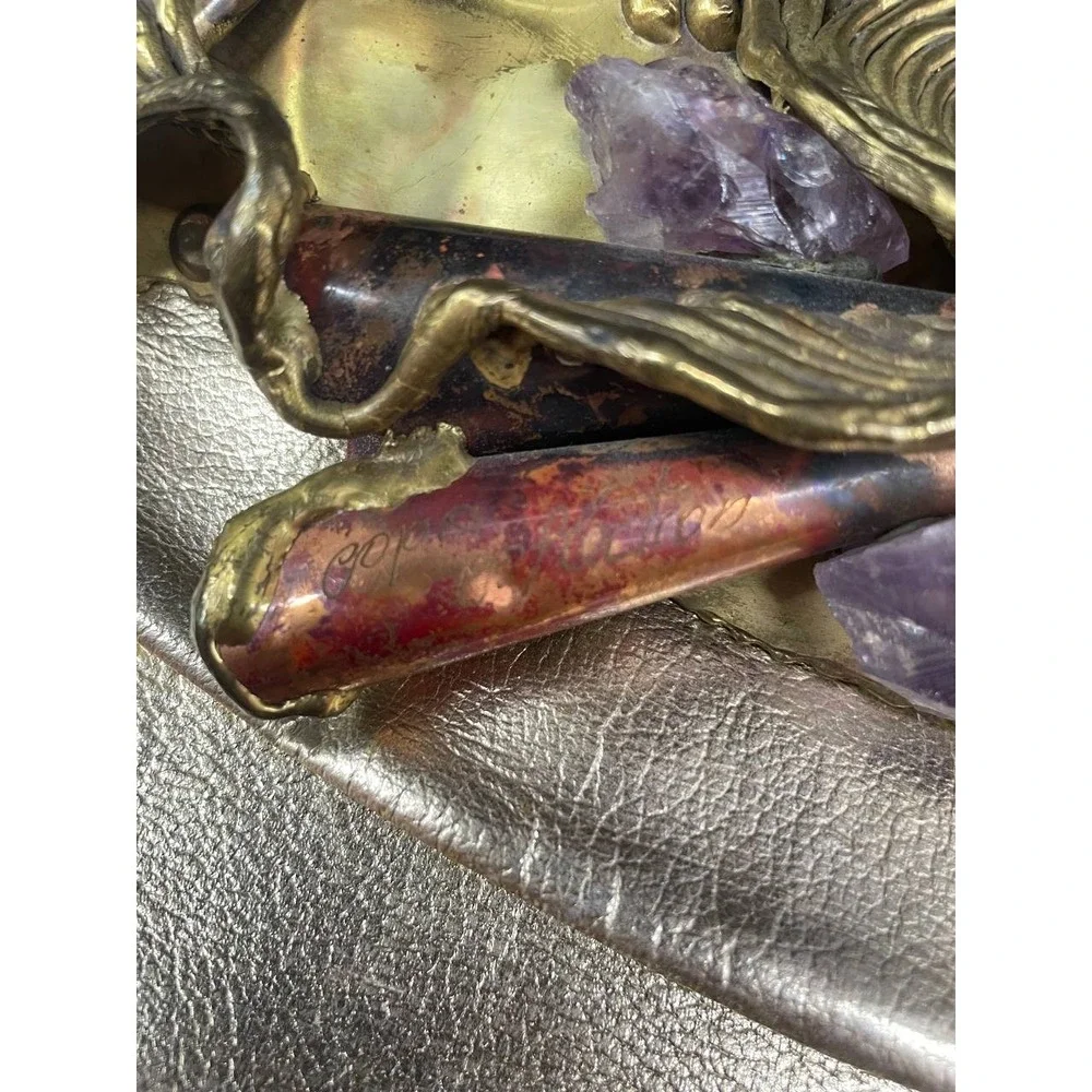 Vintage Carvalhu‎ Copa Collection Gold Leather Shoulder Bag